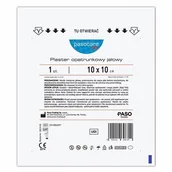 Apteczki i materiały opatrunkowe - Pasocare Med, plaster opatrunkowy, jałowy, 10 cm x 10 cm, 1 sztuka - miniaturka - grafika 1