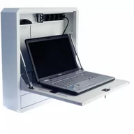 Akcesoria do szaf serwerowych - Techly 105056 Szafka ścienna zabezpieczająca do notebooka 19", biała |   - miniaturka - grafika 1