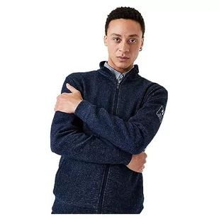Garcia Męski kardigan Sweat sweter z dzianiny, Dark Moon, L - Swetry męskie - miniaturka - grafika 1