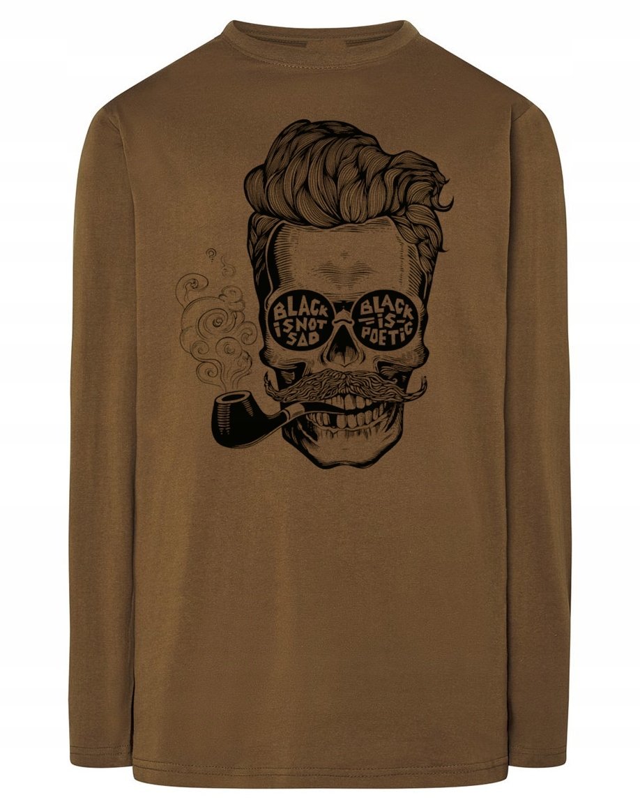 Longsleeve męski nadruk Czaszka r.L