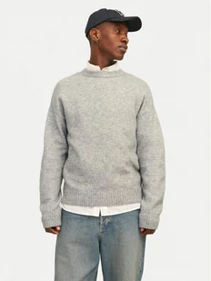 Jack&Jones Sweter Rollie 12215468 Szary Relaxed Fit - Swetry męskie - miniaturka - grafika 1