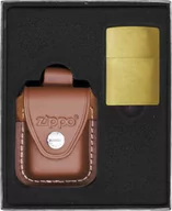 Trafika - Zestaw ZIPPO BRASS BRUSHED prezentowy - miniaturka - grafika 1