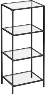 Czarny metalowy regał szklany - Noria 4X - Regały - miniaturka - grafika 1