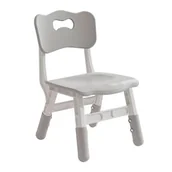 Zestawy mebli dla dzieci - Małpiszon, krzesełko Liyou - szary - miniaturka - grafika 1