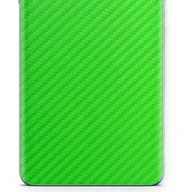 Folie ochronne do telefonów - Folia naklejka skórka strukturalna na TYŁ do Apple iPhone 4 - Carbon Zielony - apgo SKINS - miniaturka - grafika 1