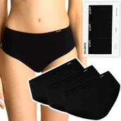 Majtki damskie - Majtki damskie bawełniane 3 PARY figi klasyczne ATLANTIC 3BLP-603 - L - miniaturka - grafika 1