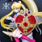 Broszki - Broszka Sailor Moon rękodzieło Czarodziejka z księżyca - miniaturka - grafika 1