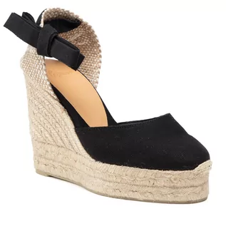 Espadryle damskie - Espadryle CASTAÑER - Carina/8ED/001 020961-100 Negro - grafika 1