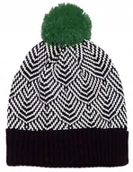 Czapki damskie - Szaleo CZAPKA z kolorowym pomponem cz14306-5 - miniaturka - grafika 1