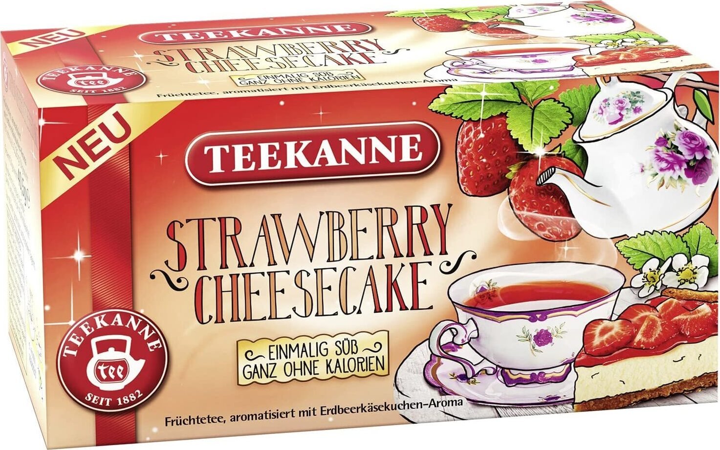 TEEKANNE STRAWBERRY CHEESECAKE Herbata 18 porcji