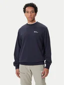 Bluzy męskie - Jack Wolfskin Bluza Essential A63843 Granatowy Regular Fit - miniaturka - grafika 1