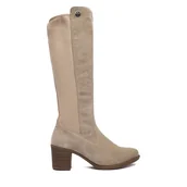 Kozaki damskie - Kozaki Rieker CEO-Y2050-60 Szary - miniaturka - grafika 1