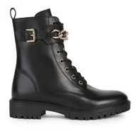 Kozaki damskie - Damskie Buty zimowe GEOX HOARA D26FTA-00043-C9999 – Czarny - miniaturka - grafika 1