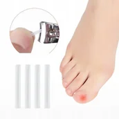 Akcesoria do paznokci - 10 X ELASTYCZNE PASKI OCHRONNE NA WRASTAJĄCE PAZNOKCIE KLAMRA PLASTRY - miniaturka - grafika 1