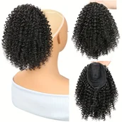 Pozostałe akcesoria fryzjerskie - TEMU Mtmei Hair 10" Krótkie Afro Kędzierzawe Włosy z Sznurkiem - Objętościowe Syntetyczne Przedłużanie Włosów na Klipsy, Włókno Odporność na Wysoką - miniaturka - grafika 1