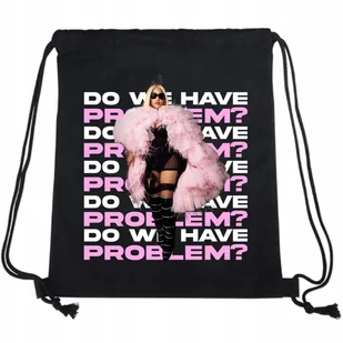Worek Plecak EKO Czarny Bawełniany DO WE HAVE PROBLEM? Nicki Minaj Wzory - Plecaki worki Worek Plecak EKO Czarny Bawełniany DO WE HAVE PROBLEM? Nicki Minaj Wzory - Plecaki worki - miniaturka - grafika 1
