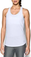 Koszulki i topy damskie - Under Armour Koszulka damska Threadborne Run Mesh Tank biała r. XS 1294520-102 - miniaturka - grafika 1