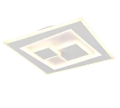 Lampy sufitowe - DEGAS R63511131 kwadratowy nowoczesny biały plafon LED 34W 2700-6500K DIM + pilot - miniaturka - grafika 1