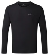 Koszulki sportowe męskie - RONHILL Koszulka biegowa z długim rękawem męska CORE L/S TEE czarna - miniaturka - grafika 1