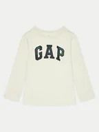 Bluzki damskie - Gap Bluzka 597956-00 Beżowy Regular Fit - miniaturka - grafika 1