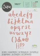 Szczotki i furminatory - Sizzix 661686 Thinlits wytłaczania zestaw 38 sztuk  alfabet pociągnięcia pędzla firmy debi Potter małe litery, Steel, srebrny, 26.5 x 13 x 0.2 cm 661686 - miniaturka - grafika 1