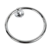 Wieszaki łazienkowe - Okrągły wieszak na ręczniki Harmony chromowany, błyszczący 25x7,5 cm - miniaturka - grafika 1