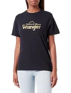 Koszulki i topy damskie - All Terrain Gear by Wrangler Damska koszulka z logo, Jet Black, M - miniaturka - grafika 1