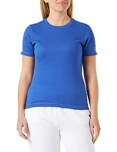 Champion Damska koszulka Rochester 1919 z logo Crewneck Slim S-s, kobaltowy niebieski (Etr), XL, Kobaltowy niebieski (Etr), XL - Koszulki i topy damskie - miniaturka - grafika 1