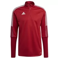 Bluzy sportowe męskie - Adidas, Bluza, Tiro 21 Training Top GH7303, czerwony, rozmiar S - miniaturka - grafika 1