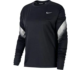 Nike damska bluza z długim rękawem Midlayer Runway Black/(Reflective Silv) M - Bluzy damskie - miniaturka - grafika 1