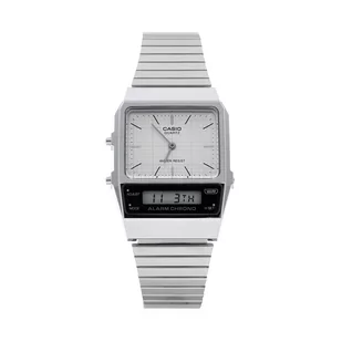 Zegarek Zegarek Casio AQ-800E-7AEF Silver/White - Zegarki damskie - miniaturka - grafika 1
