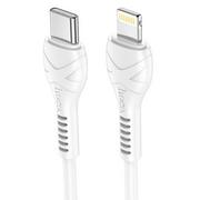 Kable USB - Hoco kabel Typ C for iPhone Lightning 8-pin Power Delivery Fast Charge PD20W 3A X55 biały - miniaturka - grafika 1
