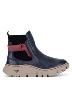 Mustang Botki 1499-603-820 Granatowy - Botki damskie - miniaturka - grafika 1