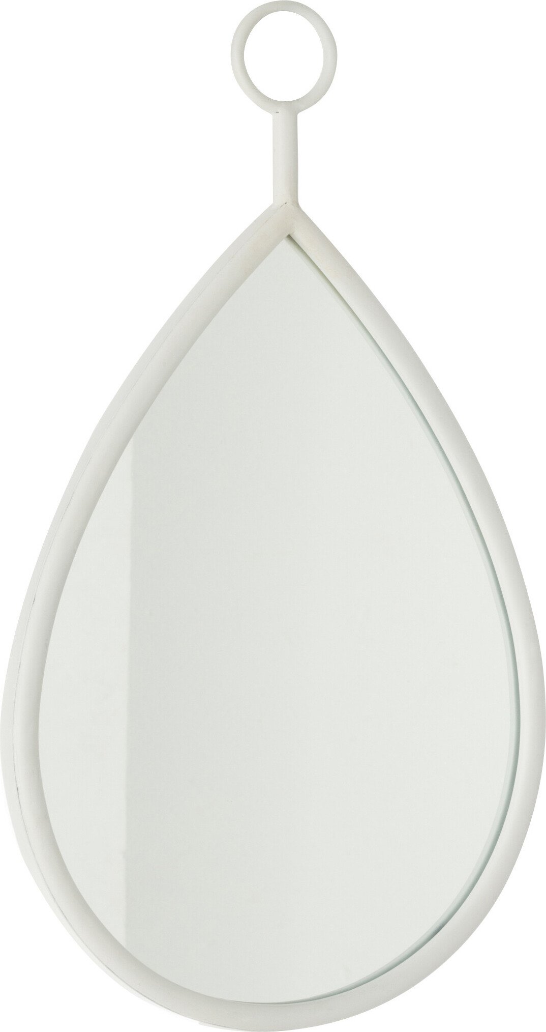 Lustro Wiszące Drop Mirror/Mdf Białe Małe