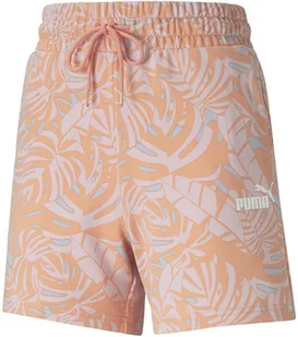 Spodenki damskie sportowe Puma Floral Vibes r.S Luźne Szorty Wysoki Stan - Spodenki damskie - miniaturka - grafika 1