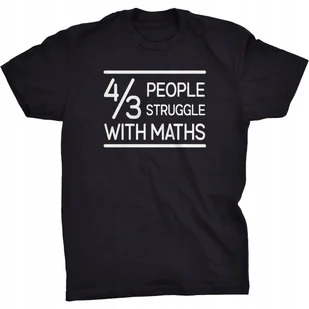 4/3 People Struggle With Maths Koszulka Matematyka - Koszulki męskie - miniaturka - grafika 1
