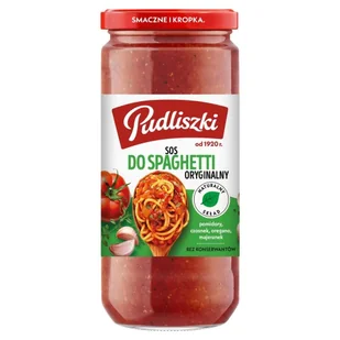 Pudliszki Sos do spaghetti oryginalny 480 g - Majonezy i dressingi - miniaturka - grafika 1