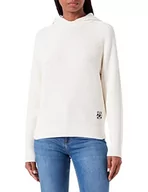 Swetry damskie - HUGO Sweter damski Santaria, Open White110, M - miniaturka - grafika 1