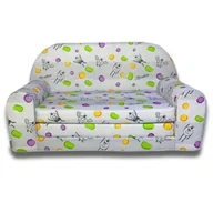 Zestawy mebli dla dzieci - Rozkładana sofka dziecięca mała szara Monster - miniaturka - grafika 1