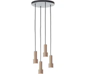 Lampy sufitowe - Brilliant - Żyrandol na lince CADIZ 4xGU10/10W/230V śr. 35 cm brąz - miniaturka - grafika 1