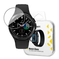 Akcesoria do smartwatchy - Hybrydowe szkło ochronne do Samsung Galaxy Watch 4/5 40mm czarny WOZINSKY - miniaturka - grafika 1