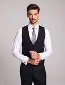 Kamizelki męskie - kamizelka rosolini 01 slim fit granatowy - miniaturka - grafika 1