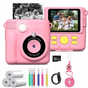 APARAT DRUKARKA TERMICZNA KAMERA NATYCHMIASTOWY DRUK + WKŁADY 1000 MAH - Aparaty natychmiastowe APARAT DRUKARKA TERMICZNA KAMERA NATYCHMIASTOWY DRUK + WKŁADY 1000 MAH - Aparaty natychmiastowe - miniaturka - grafika 1