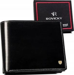 Rovicky Duży portfel męski ze skóry naturalnej - Rovicky NoSize - Portfele - miniaturka - grafika 1