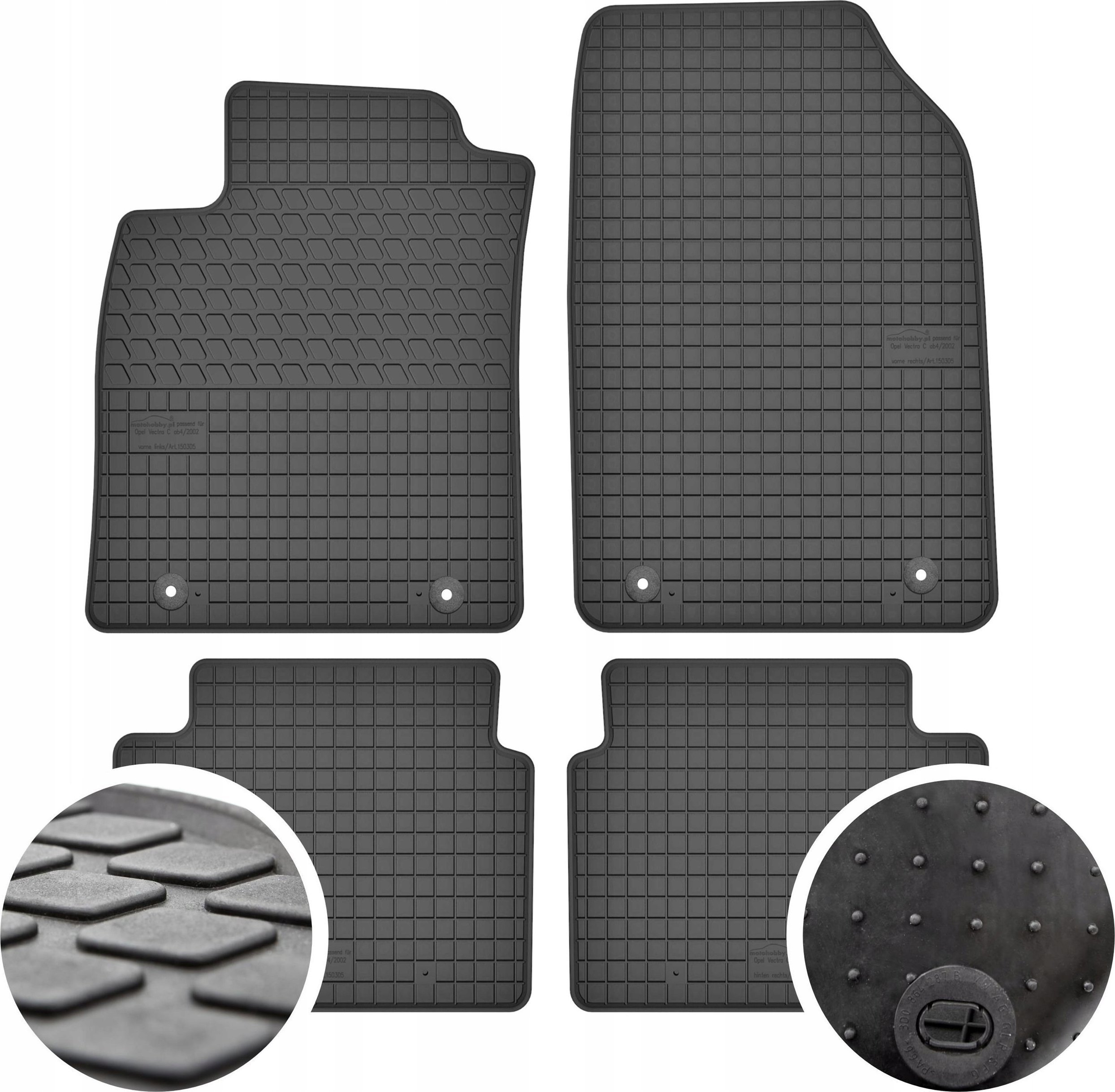 GeyerHosaja Dywaniki gumowe do Opel Vectra C