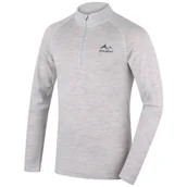 Bielizna sportowa męska - Męska bielizna termoaktywna Husky Merow zip M Rozmiar: XL / Kolor: jasnoszary - miniaturka - grafika 1