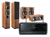 Kino domowe - Yamaha RX-V4A (czarny) + Tesi 561 (orzech) + Tesi 261 (orzech) + Tesi 761 (orzech) - miniaturka - grafika 1