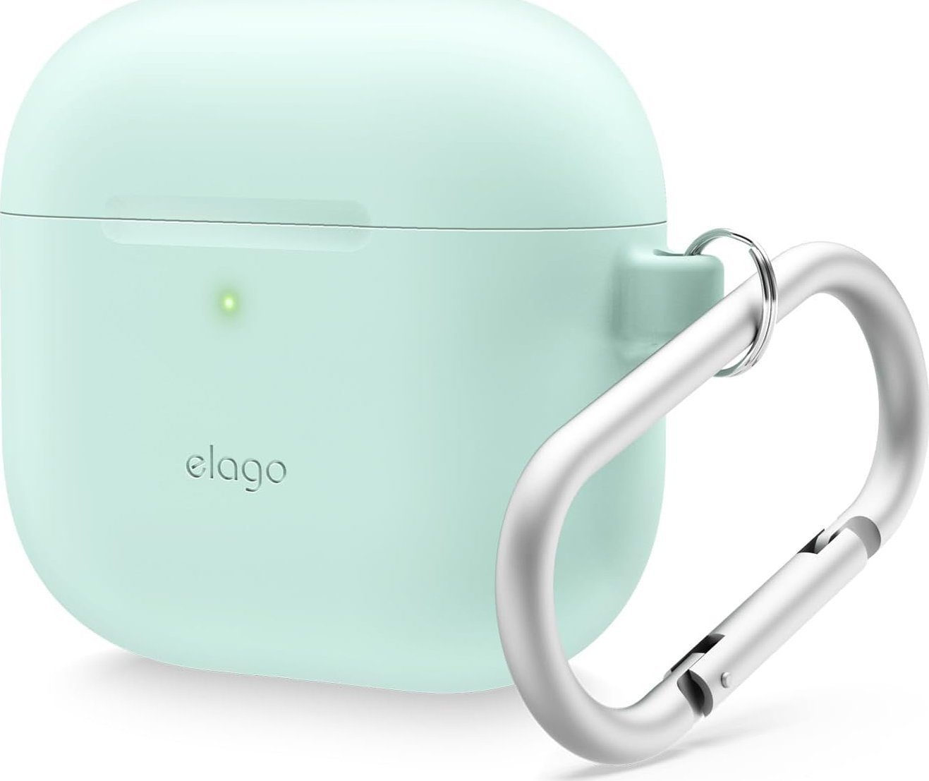 Elago AirPods 4 Hang Silicone Case - etui z karabińczykiem do AirPods 4 miętowe