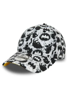 New Era Czapka z daszkiem Kids Super Aop 940 Batman 60435030 S Biały - Czapki dla dzieci - miniaturka - grafika 1