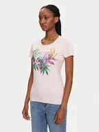 Koszulki i topy damskie - Guess T-Shirt 172941 Różowy Classic Fit - miniaturka - grafika 1
